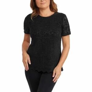 NWT Teddi Rose Women's Lace Blouse Black Women’s XXL